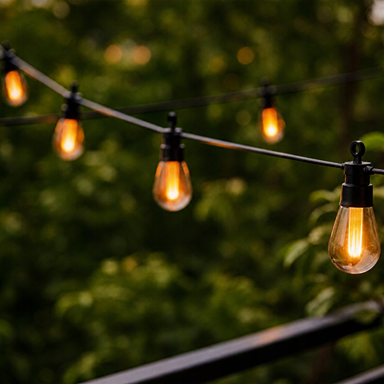 Garden Garland Light 6,5M 10X LED Bulb TEARDROP Waterproof Cord Packaging status original