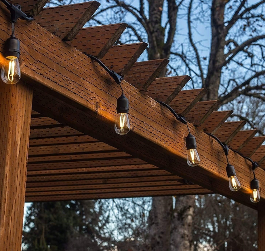 Garden Garland Light Chain Outdoor Waterproof 30x Bulbs 30m Power supply mains