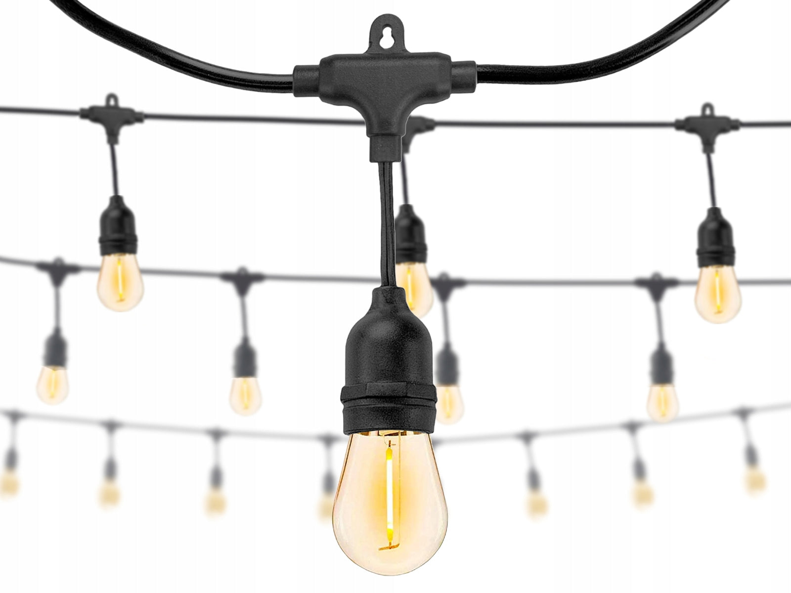 Garden Garland Light LED Chain 10m Bulbs 10xE27 Garden Lights Brand LED Plus