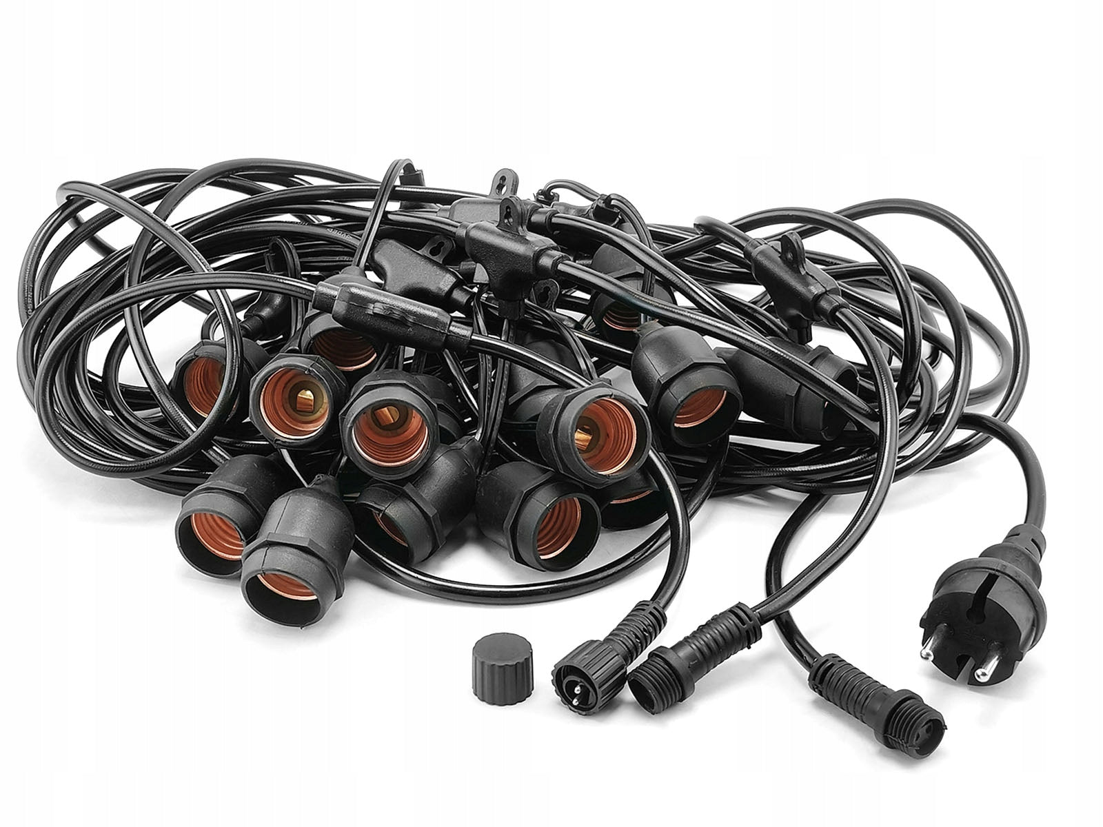Garden Garland Light LED Chain 20m Bulbs 20xE27 Garden Lights Globe diameter 4.5 cm