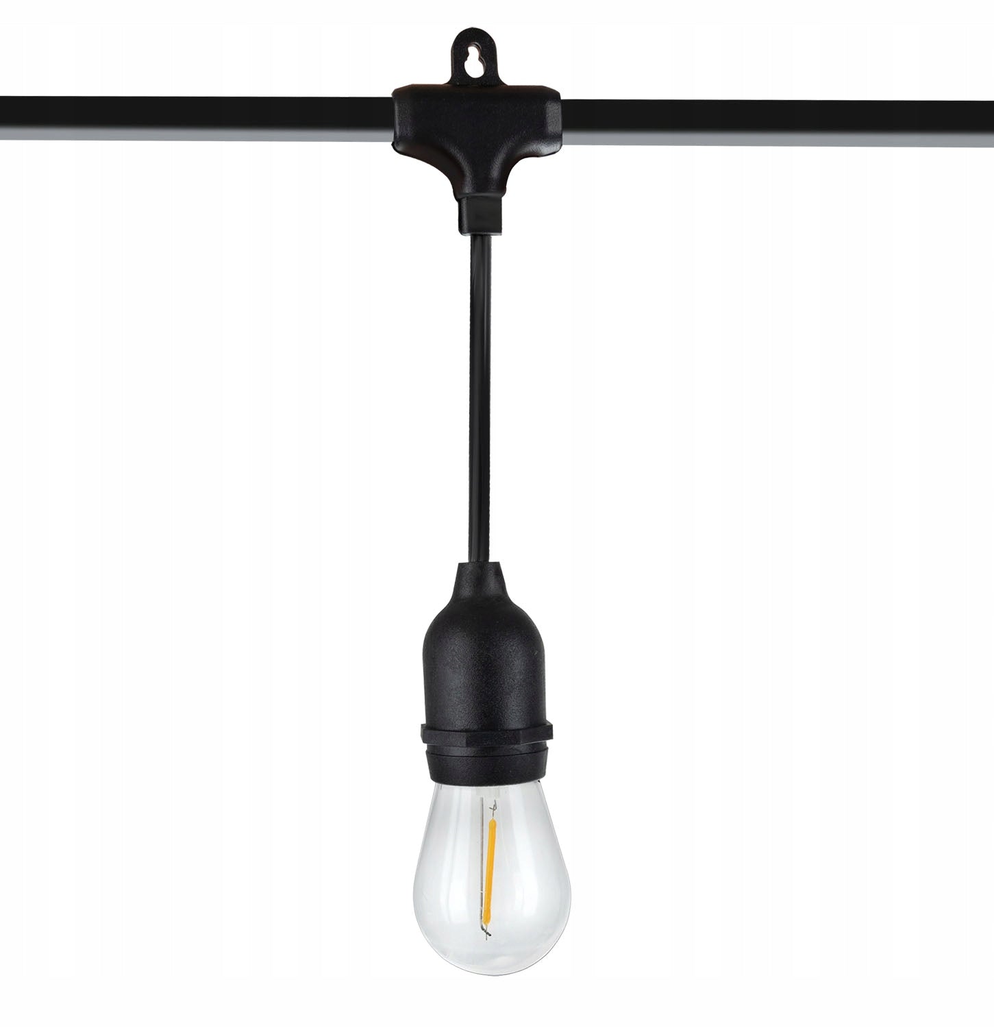 Garden Garland Network Lights 10x E27 LED for Balcony 5m IP65 Globe diameter 5 cm