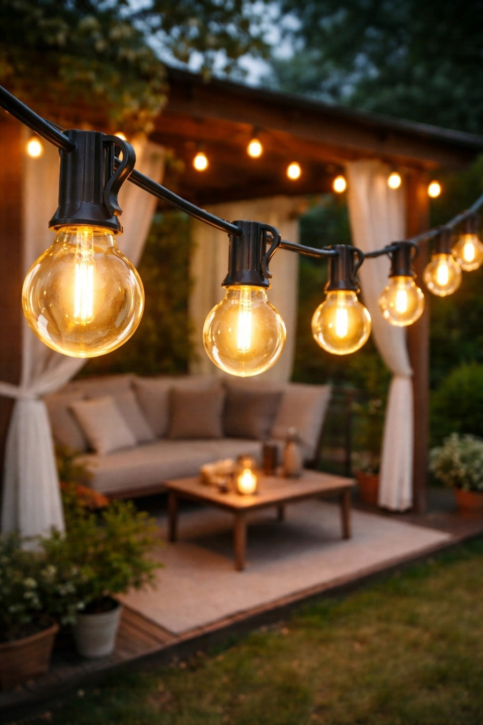 Garden Garland Outdoor Chain 20m + 20x LED Bulb G40 + 2x freebie Number of light points 11 - 20