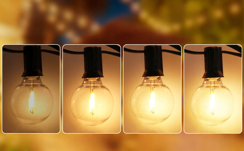 Garden Garland Outdoor Light Chain Decorative 25 LED BULB 7.5m Length 750 cm
