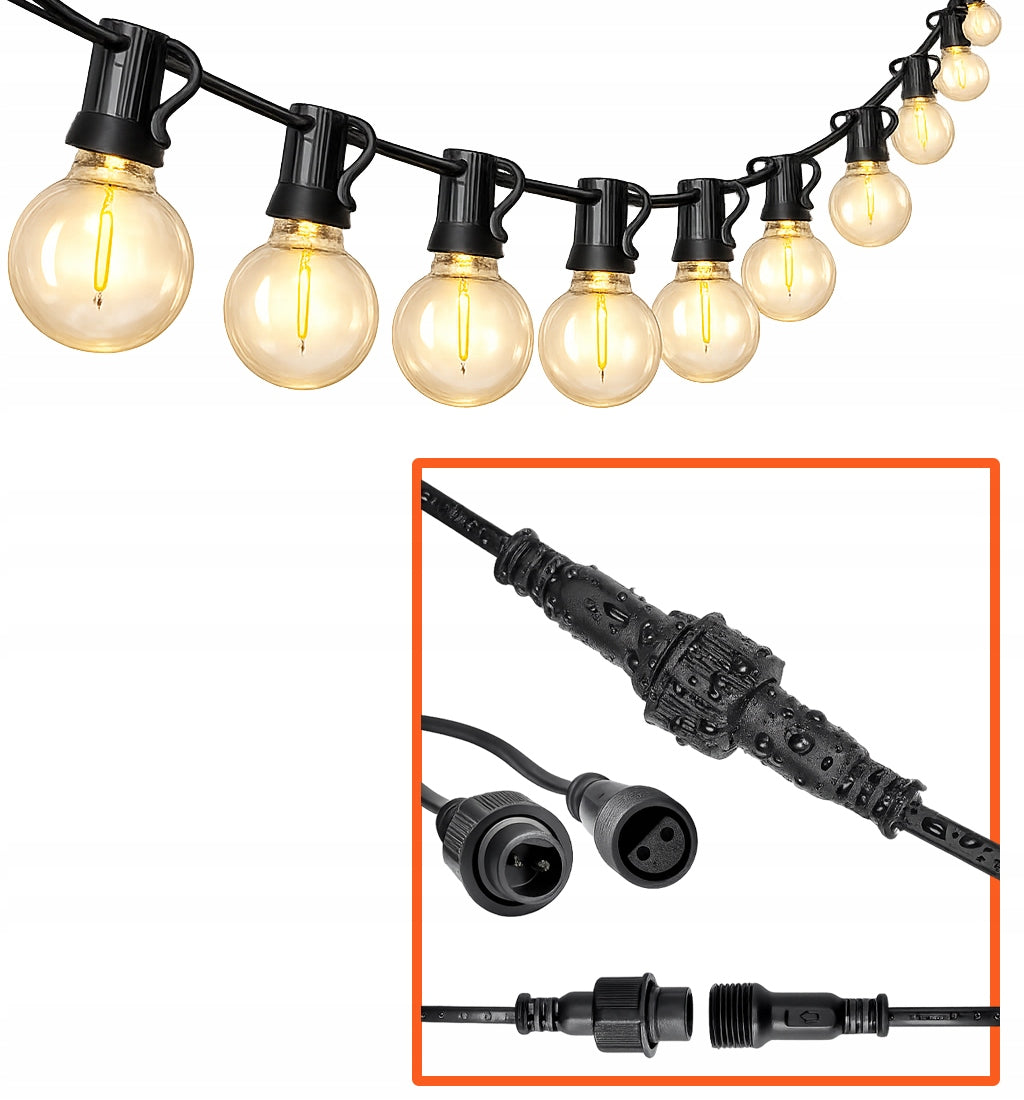 Garden Garland Power Cable Extension Cable 10m Black SuperLED Packaging status original