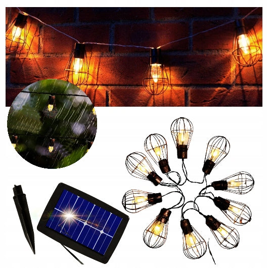 Garden Garland Solar Light Waterproof Resistant Loft LED Balcony