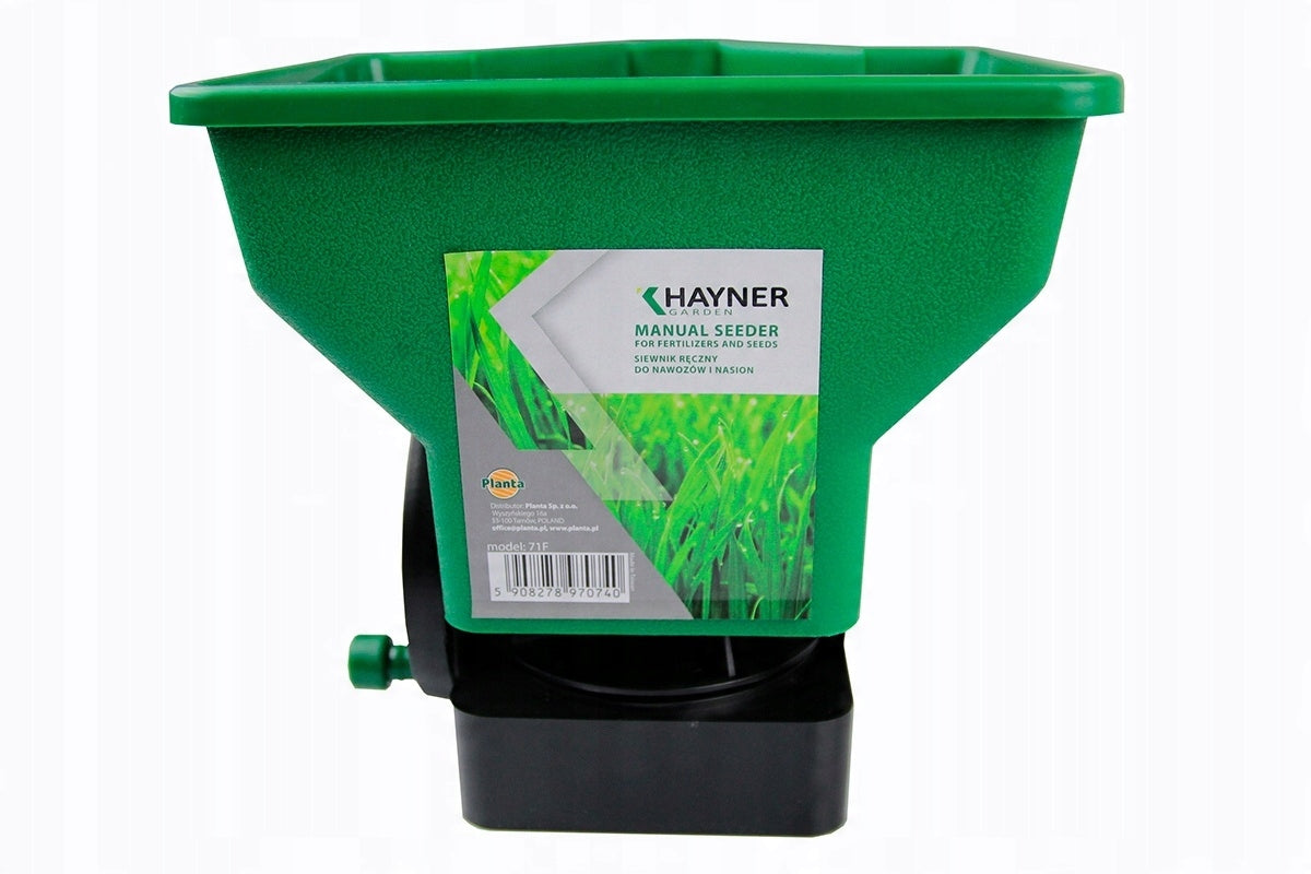 Garden Grass Seed Drill 3kg Chlorine Room Sand Seed Fertilizer Spreader Brand Khayner Garden