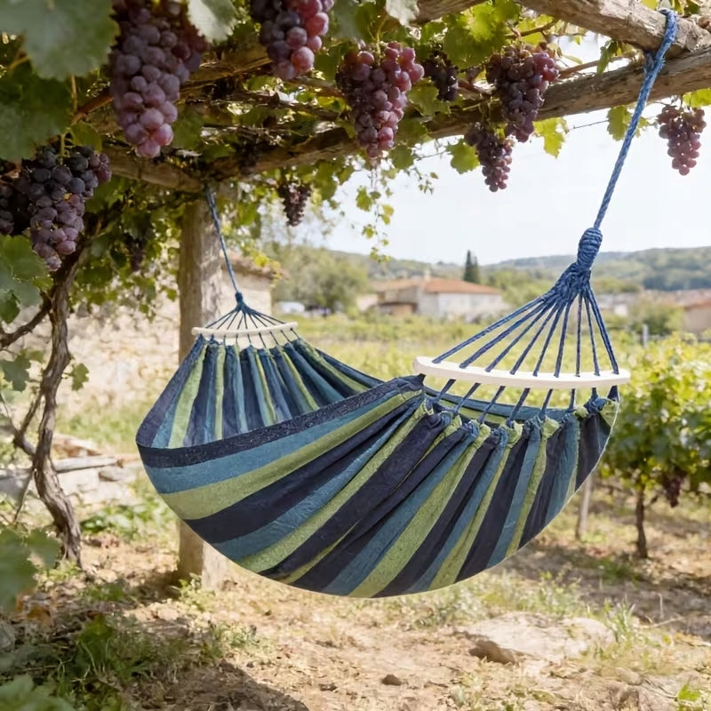 Garden Hammock Large 2 Person Swing XXL Strong Reinforced Headband + Bag Manufacturer code Werdano SIHM-220 Niebieski