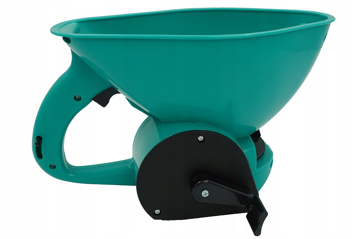 Garden Hand Seed Drill 1,5 L Grass Fertilizers Sand Spreader + Gloves Manufacturer code Zestaw siewnik ręczny rękawice
