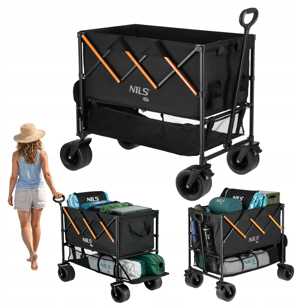 Garden Hiking Trolley Beach Transport Folding Spacious NILS 160 L