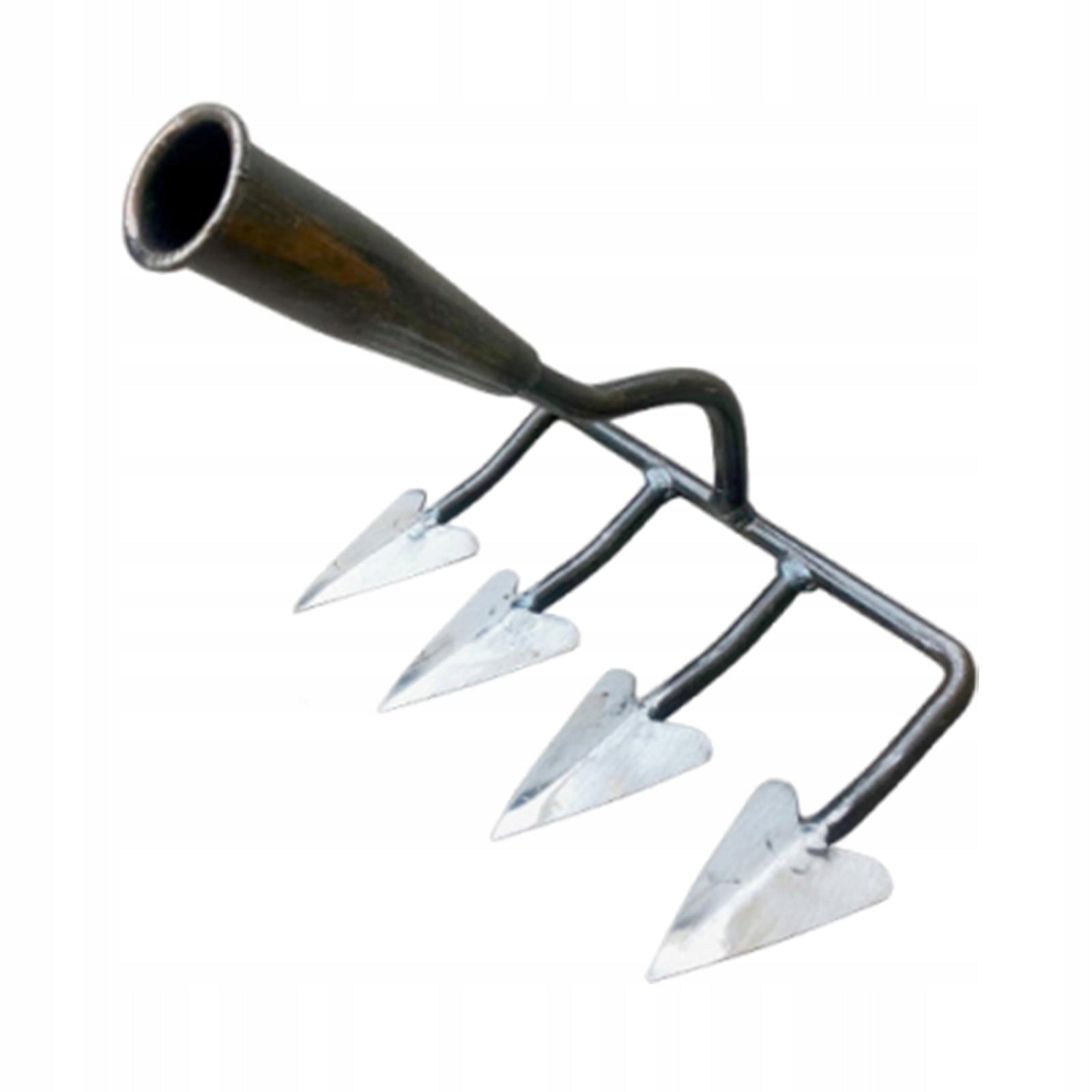 Garden Hoe Efficient Handheld Sturdy Replacement Versatile Compact 4 Teeth