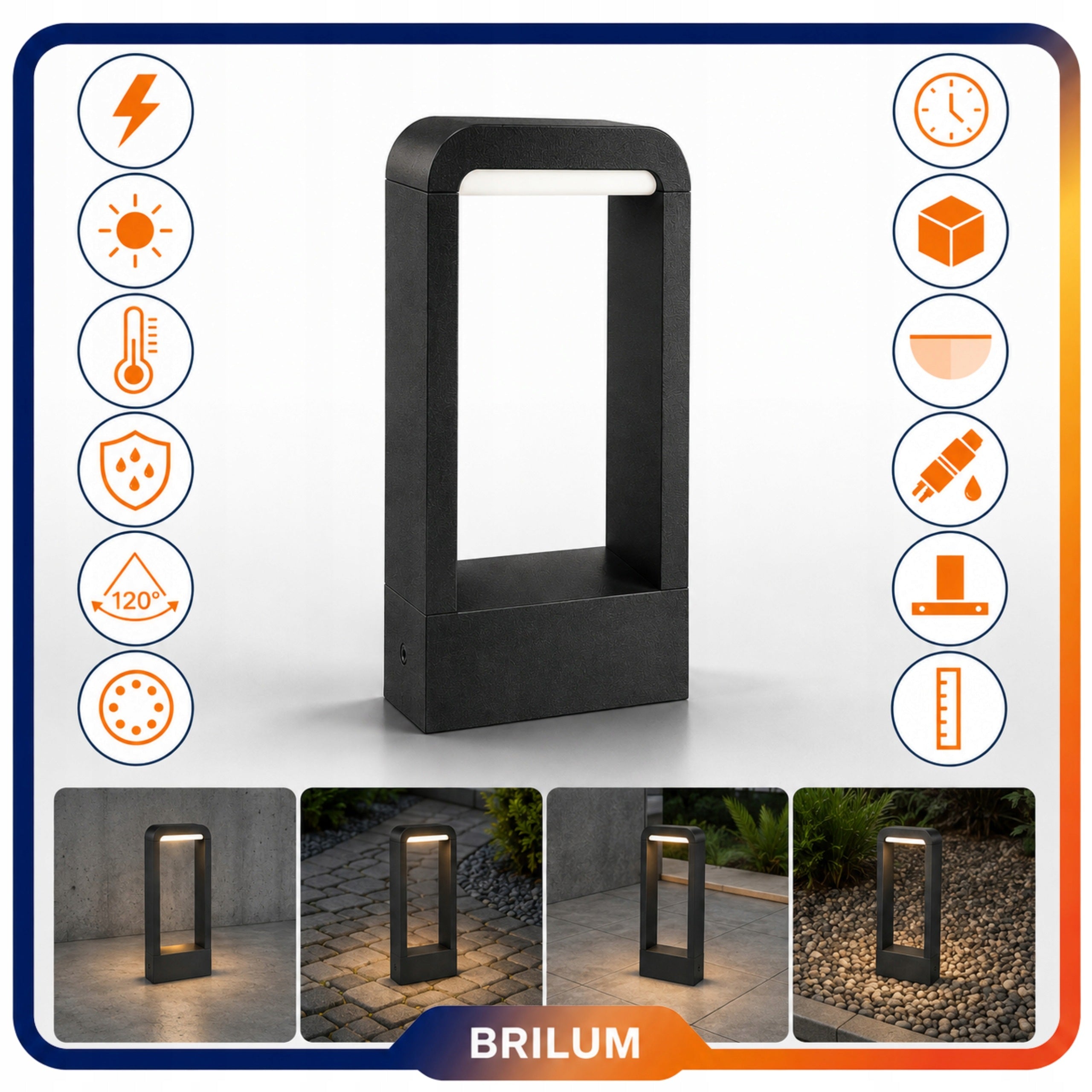 Garden Lamp 60cm 10W 500lm IP65 Standing Garden Post Standing North 60 Packaging status original