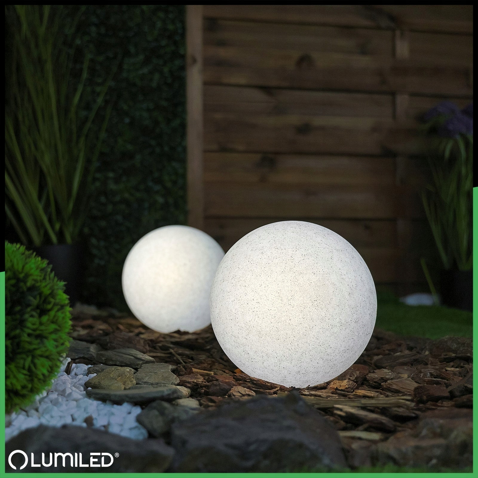 Garden Lamp BALL 230V 20CM TERRESTRIAL HAMMERED LED E27 STONE WIRE Number of pieces 1 pcs
