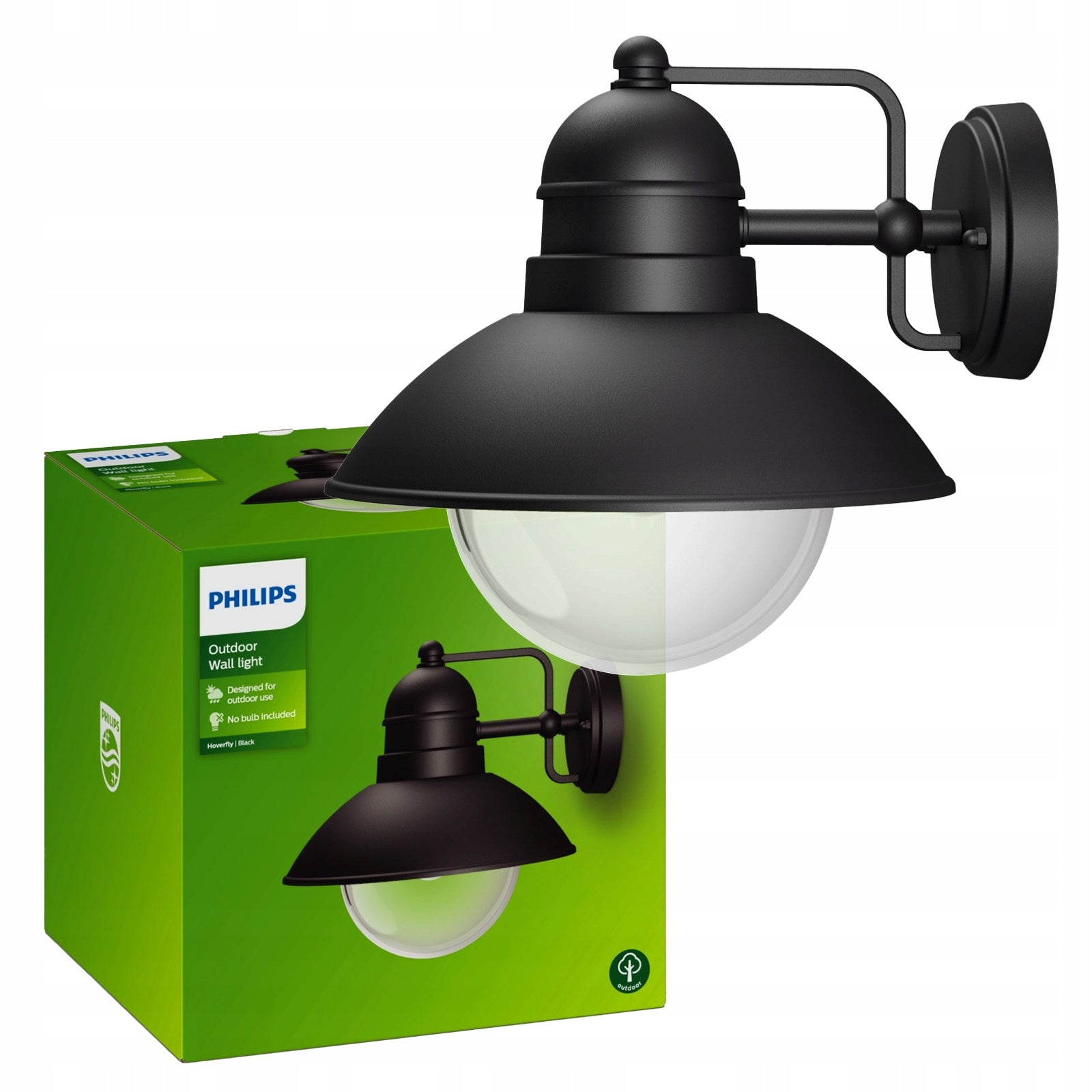 Garden Lamp LED Facade Wall Lamp HOVERFLY E27 IP44 Lantern PHILIPS