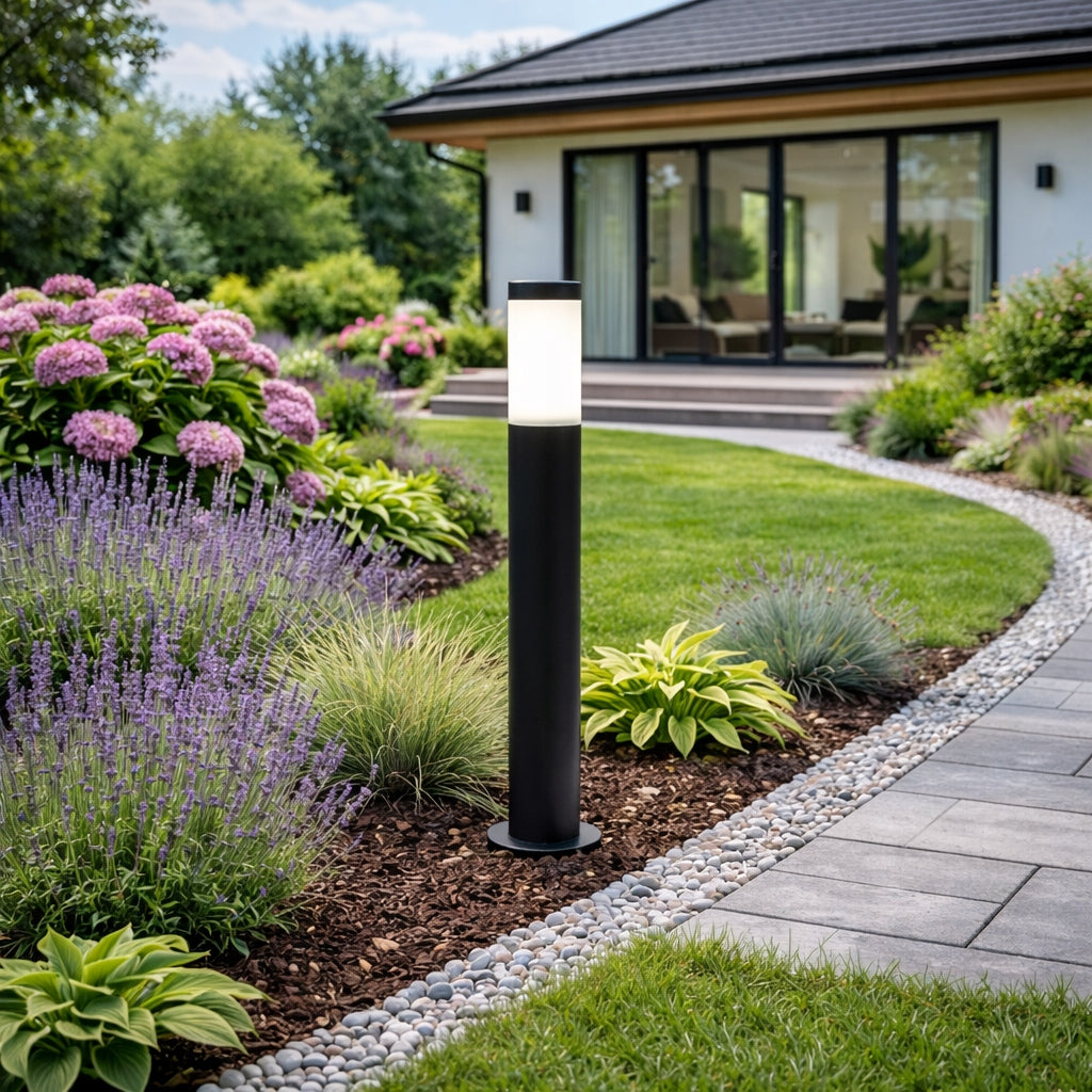 Garden Lamp Outdoor Standing E27 LED Post 65 cm Premium Color black