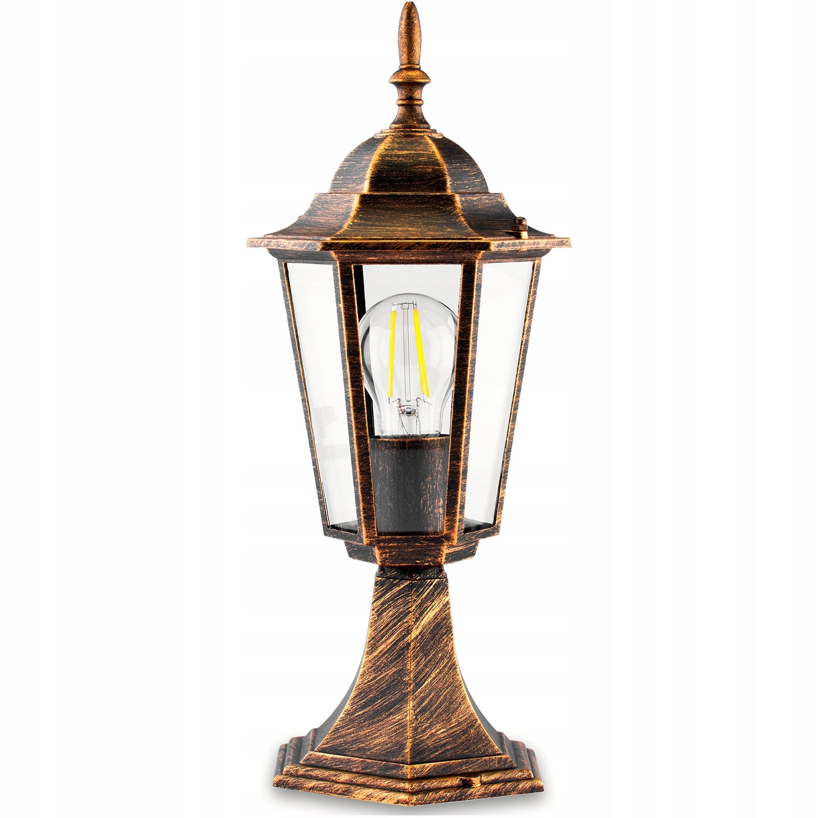 Garden Lamp Outdoor Standing LANTERN POST 40cm LED E27 PATINA IP44 Packaging status original