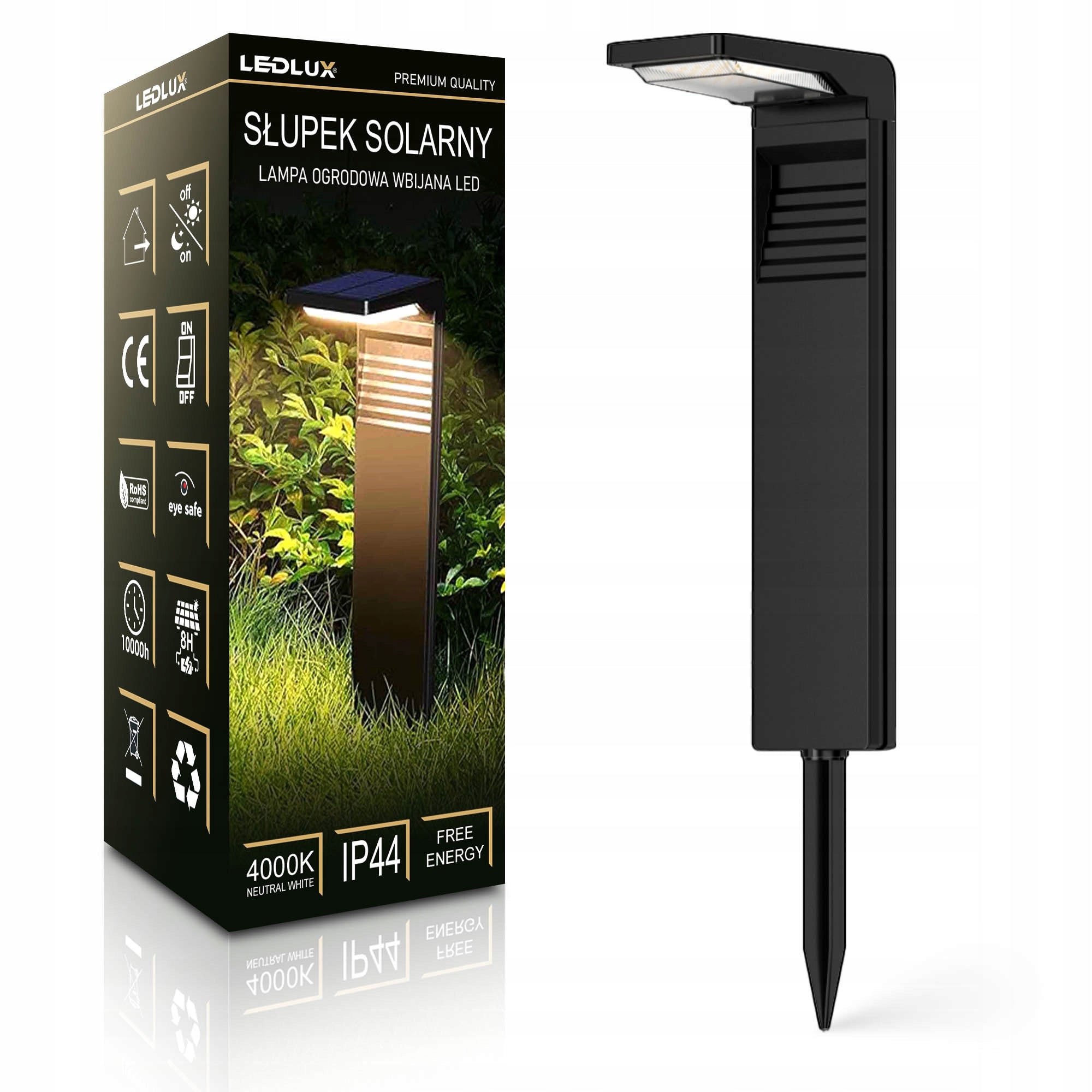 Garden Lamp Solar Standing Garden Post Standing 58cm Strong XXL Manufacturer code Lampa Solarna LSOL-033 EII