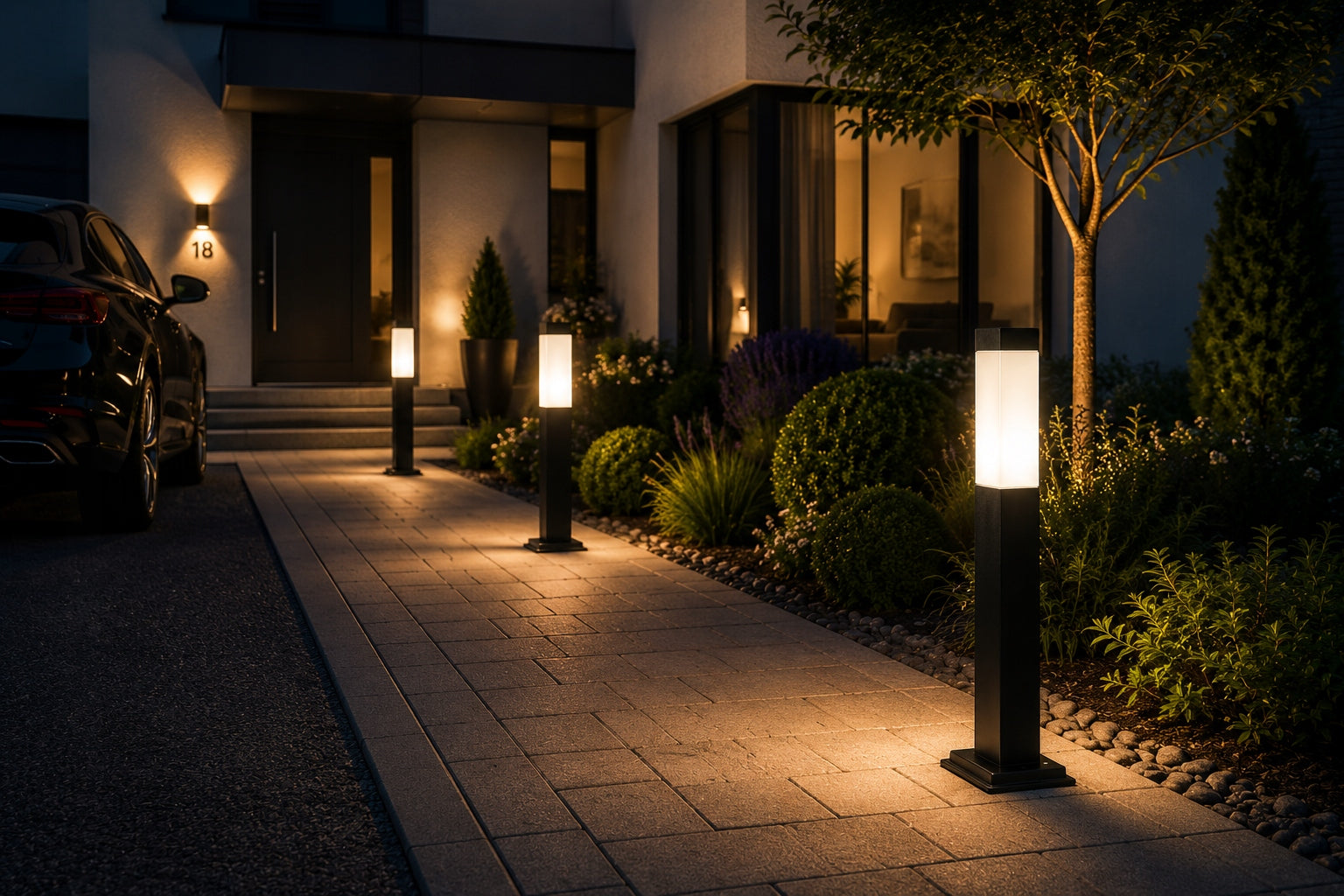 Garden Lamp Standing Garden Post LED 60cm E27 Decorative High Quality Brand Berge
