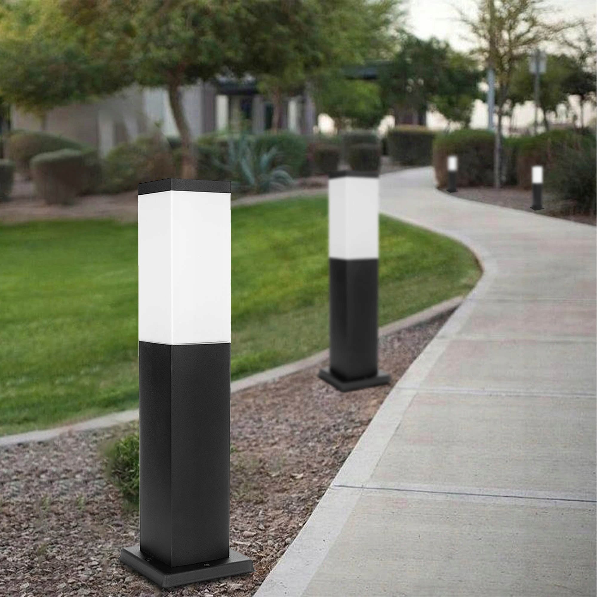 Garden Lamp Standing Lighting Post for LED E27 65cm BLACK IP44 Thread type E27
