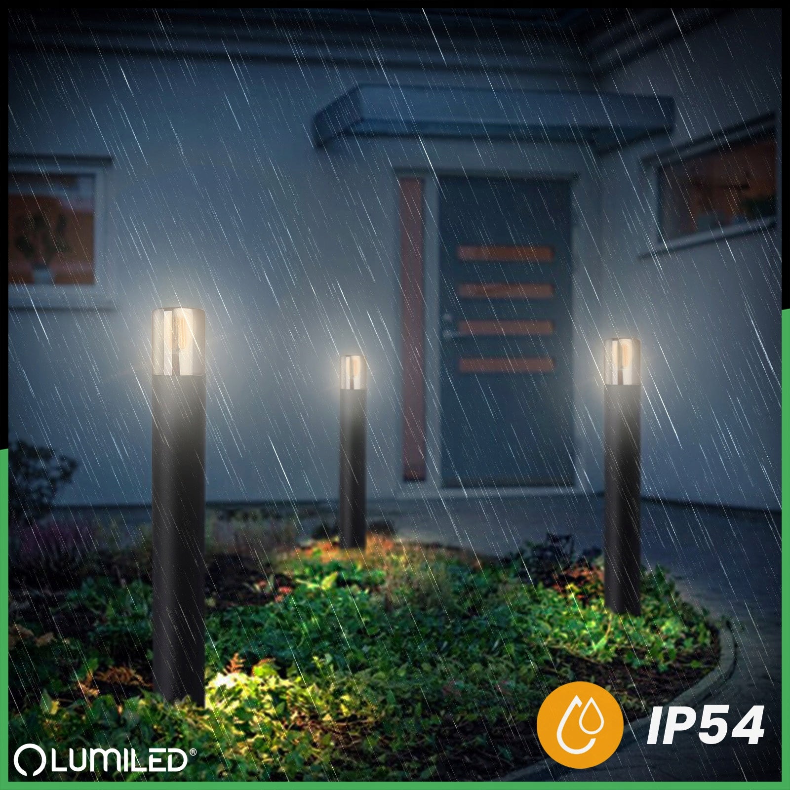 Garden Lamp Standing Outdoor Post for Garden LED E27 GLASS IP54 60cm Collection Salvia