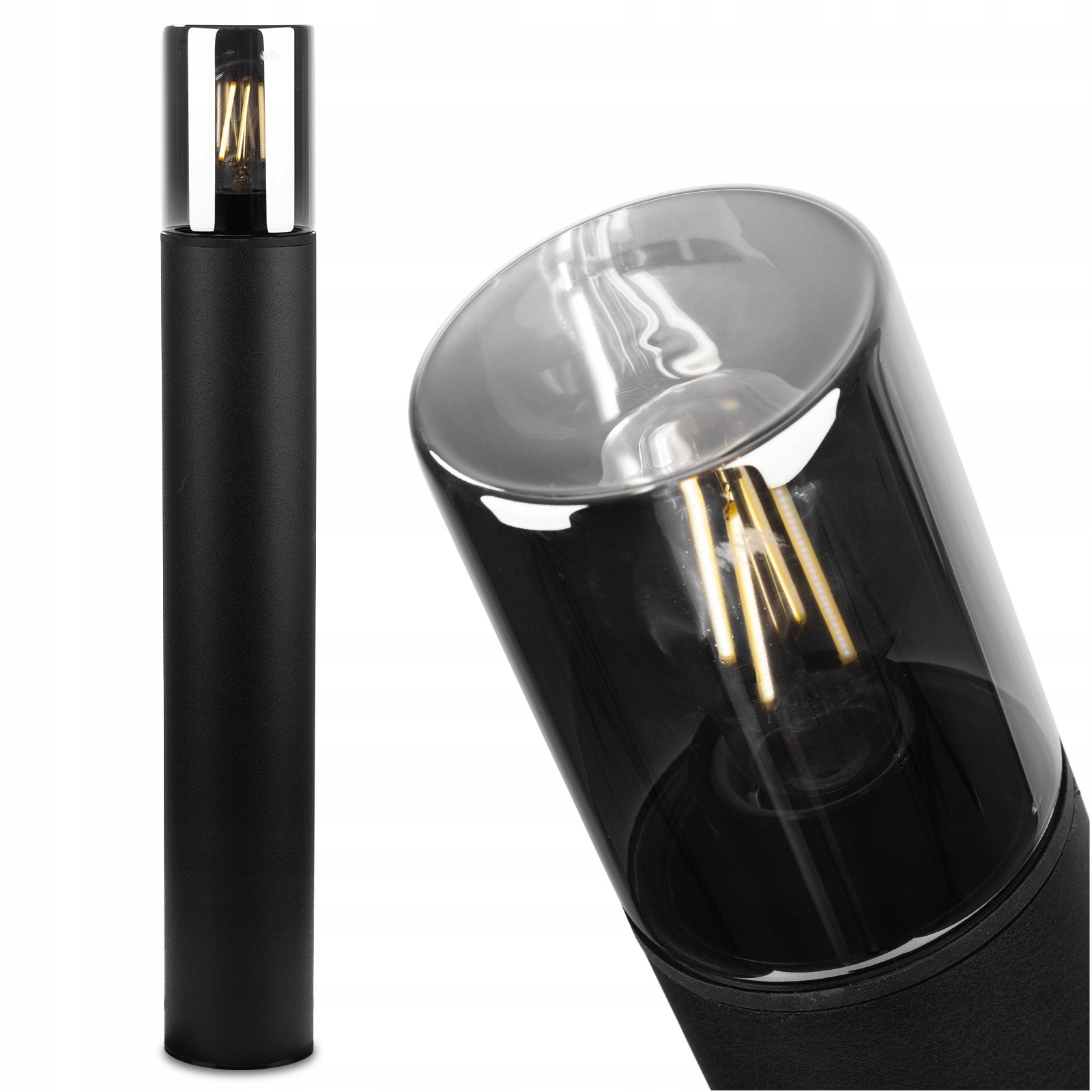 Garden Lamp Standing Outdoor Post for Garden LED E27 GLASS IP54 60cm Packaging status original