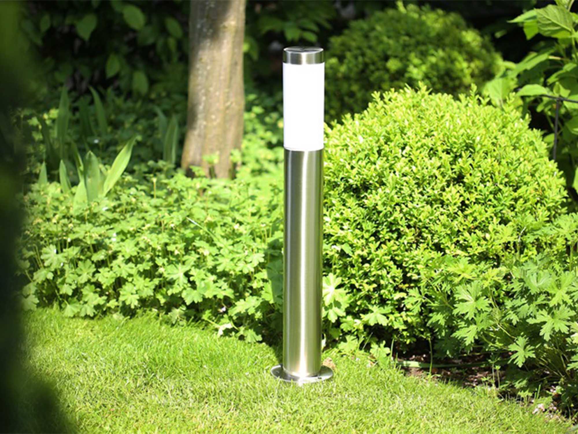Garden Lamp Standing Outdoor Post for LED E27 45cm Decorative Inox Manufacturer code 2881