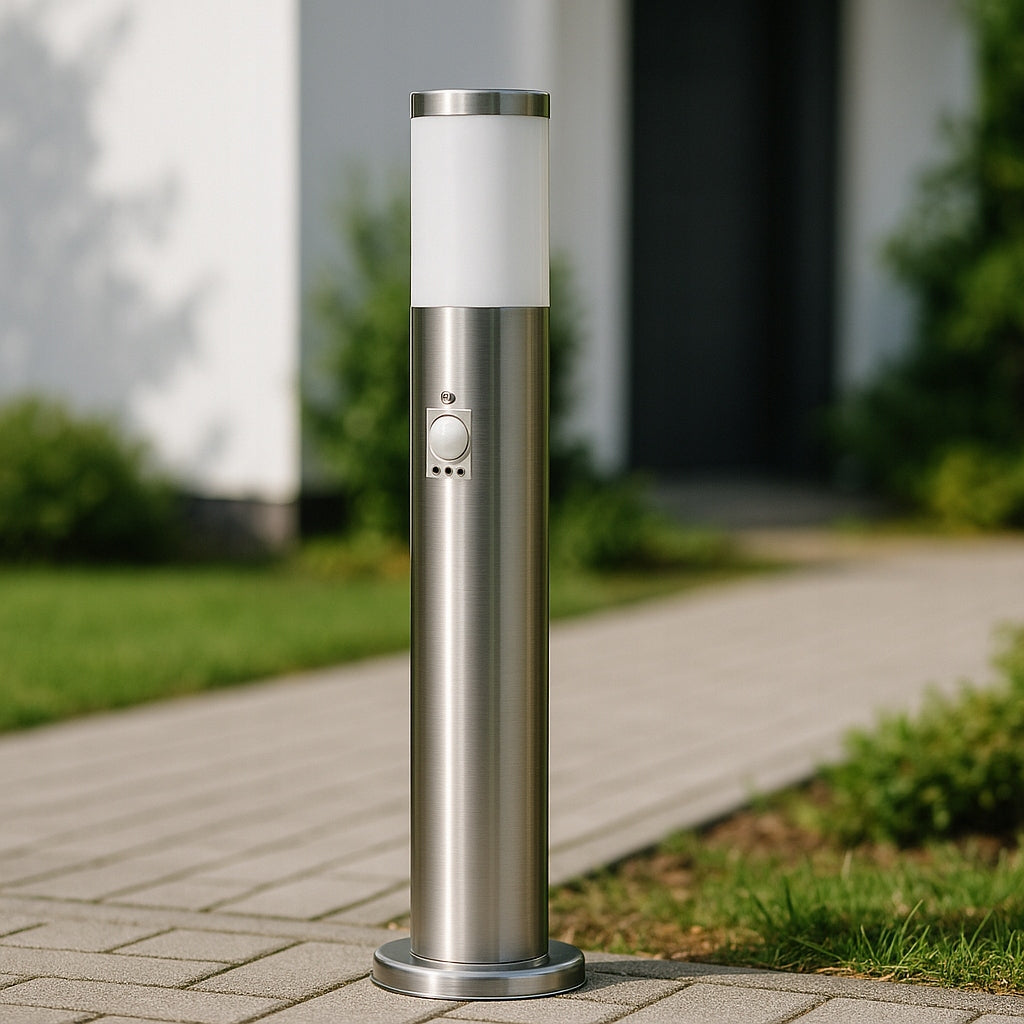 Garden Lamp Standing Post 65cm Outdoor MOTION SENSOR E27 LED Packaging status original