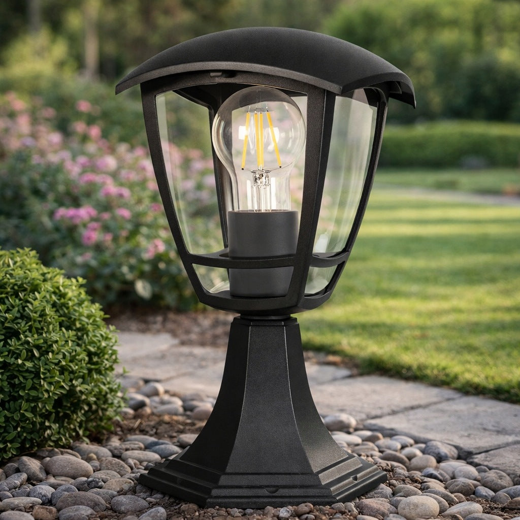 Garden Lamp Standing Post E27 30cm Outdoor LED Black LANTERN Manufacturer code Lampa Ogrodowa Stojąca Słupek E27 30cm
