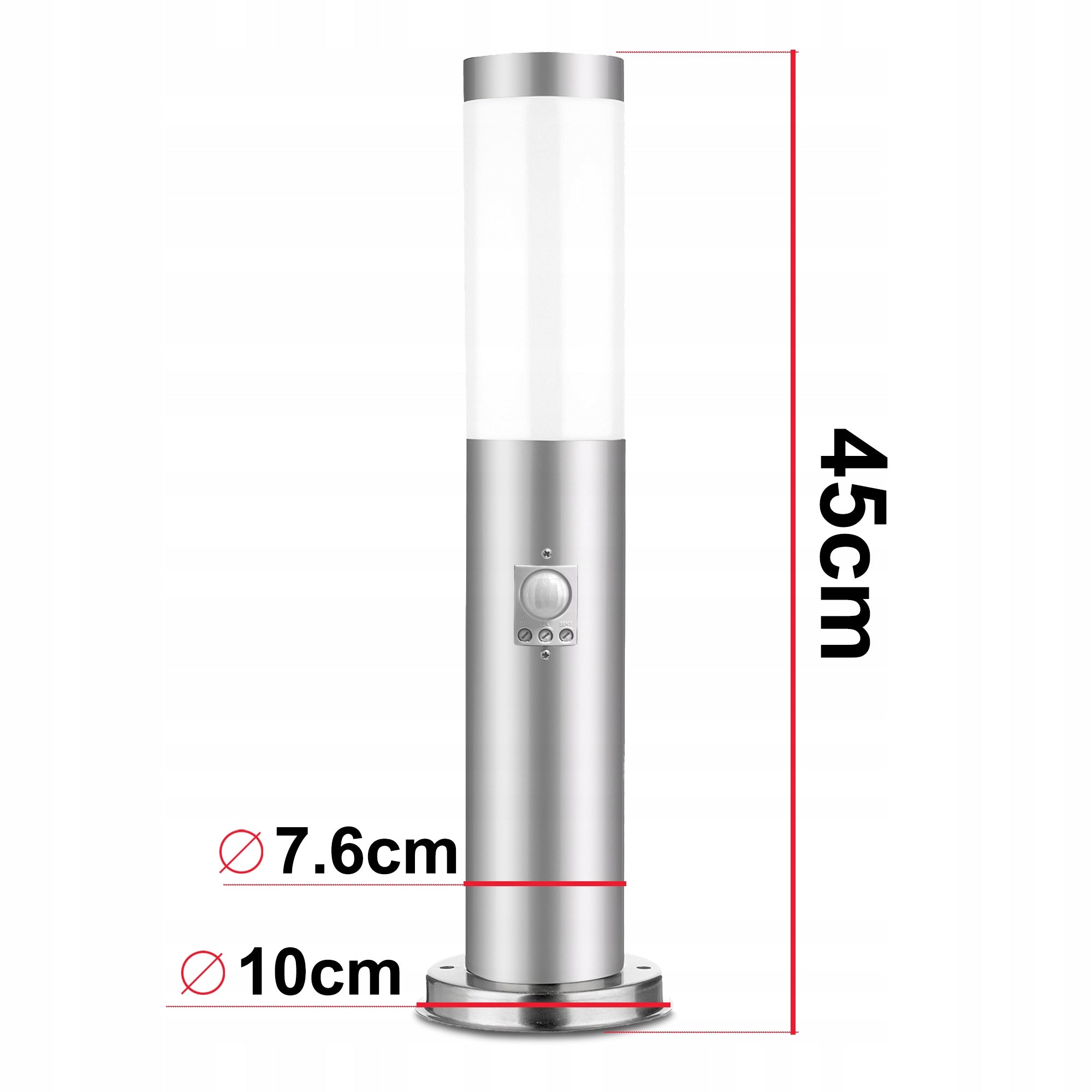 Garden Lamp Standing Post for LED E27 Outdoor 45 cm Motion Sensor Collection Lampa ogrodowa LED