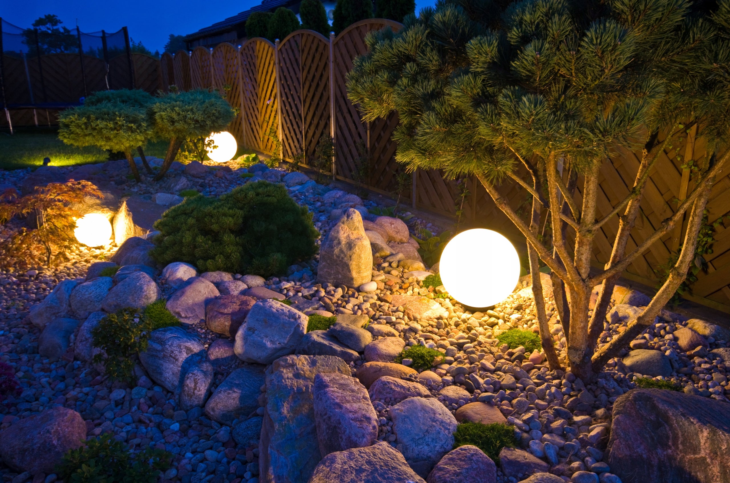 Garden Lamps Decorative Balls 30 cm Luna Ball + LED - PREMIUM - UV Packaging status original