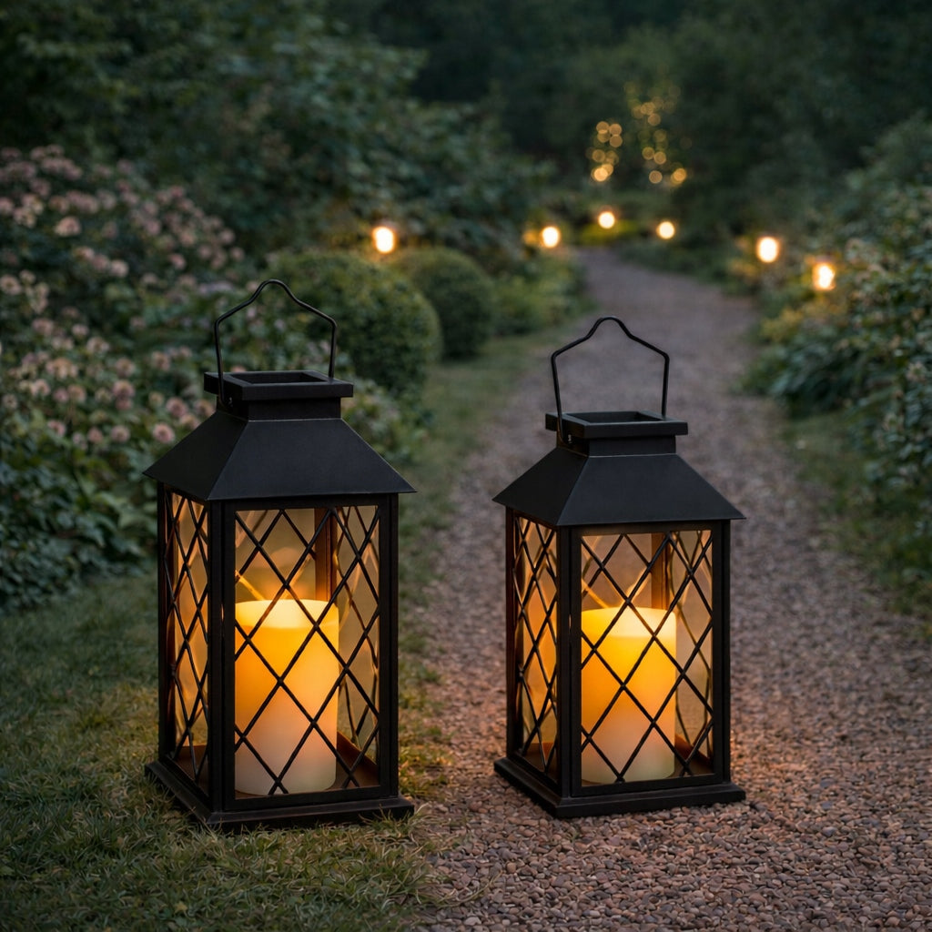 Garden Lantern LED Solar Lamp Lantern LED Candle SuperLED Manufacturer code 5182