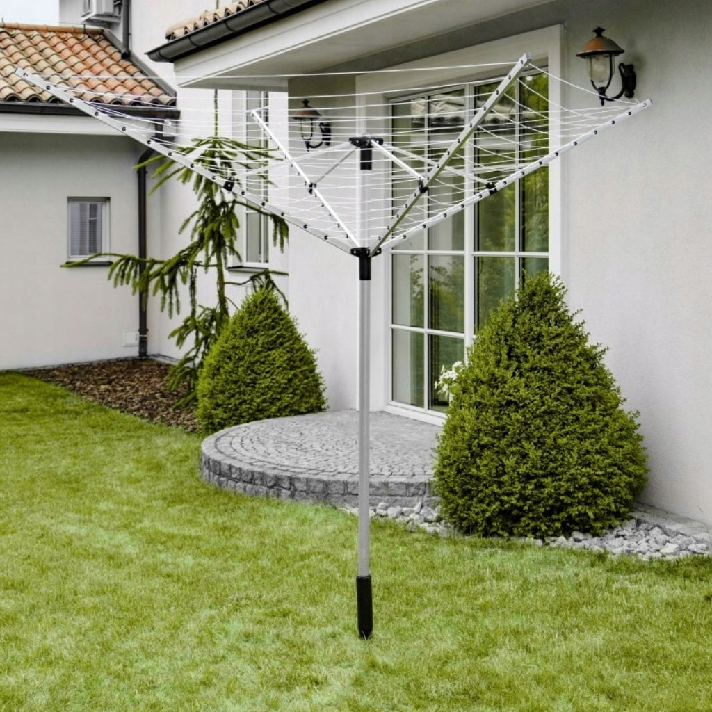 Garden Laundry Dryer Rotating XXL 60m Outdoor Cover Kind Stationary