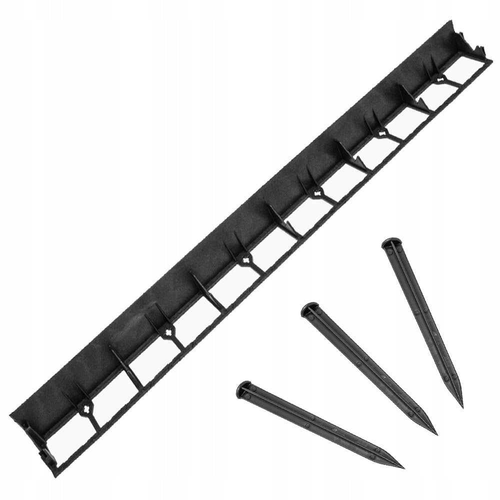 Garden Lawn Edging Plastic 45mm Border 10m Palisade Eco 30Kats