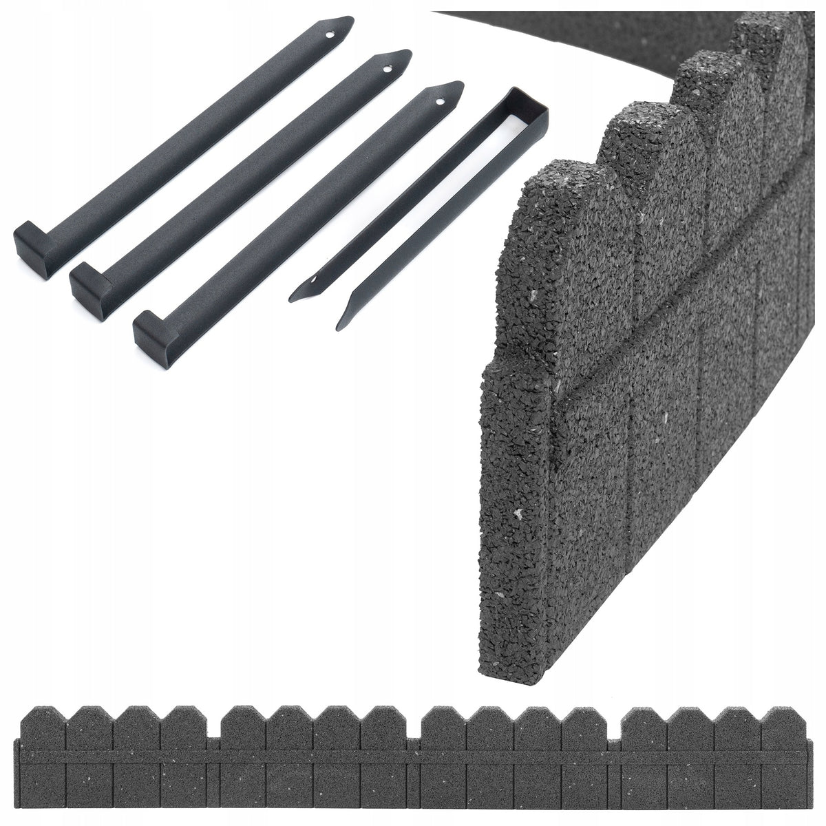 Garden Lawn edging 120cm Discount Palisade Frost-resistant Flexible Packaging status original