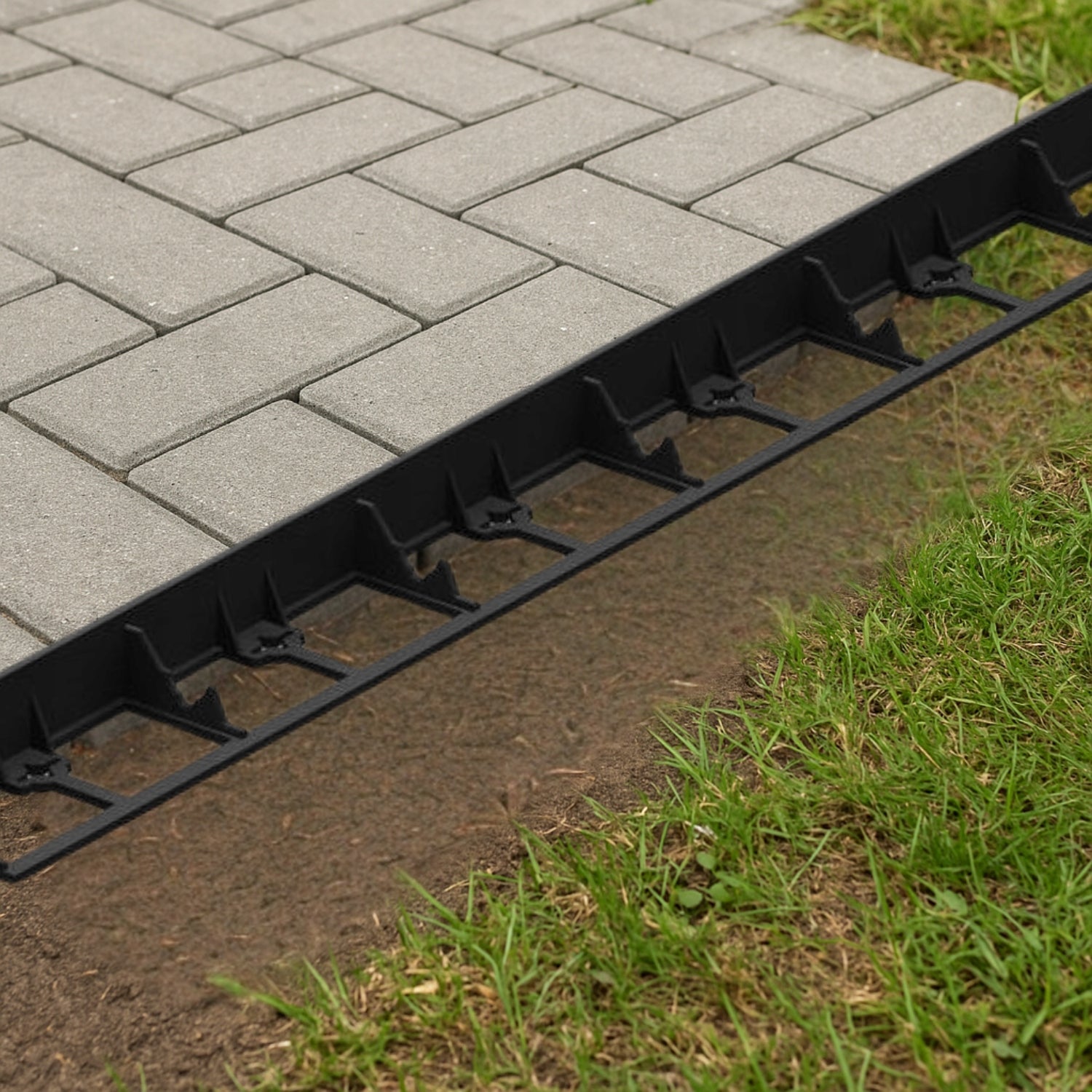 Garden Lawn edging 7,8cm Palisade Border 78mm 20m +100 studs Manufacturer code B78-20+100K