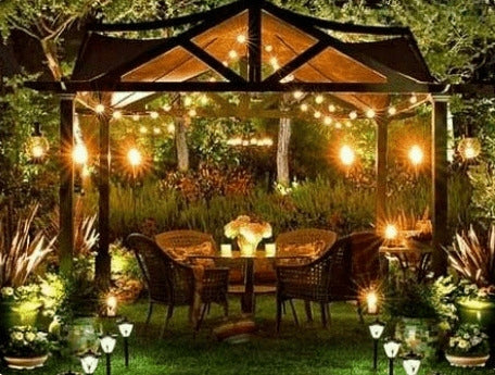 Garden Light Garland 20m 36xLED E12 G40 Remote Control Dimmable IP44 Timer Length 2000 cm