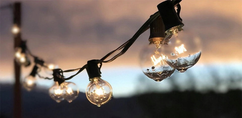 Garden Light Garland LED Lights Chain 15m 50+1 Waterproof Bulbs Brand no brand