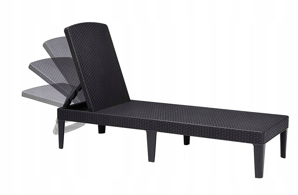 Garden Lounger Folding Adjustable Keter Jaipur Graphite Manufacturer code 006330