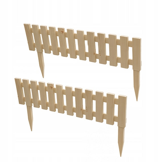 Garden Palisade Lawn Rim Wooden Fence 100x33 cm Packaging status original