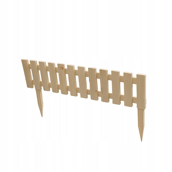 Garden Palisade Lawn Rim Wooden Fence 100x33 cm