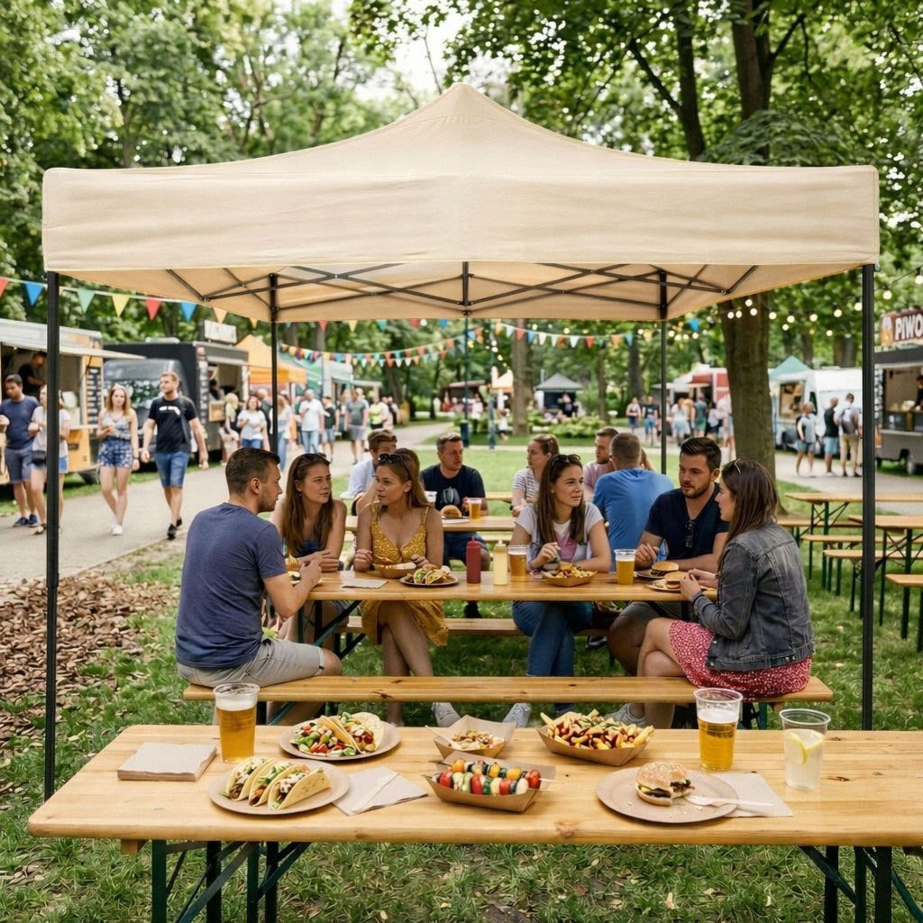 Garden Pavilion Event Automatic Self-Assembly Tent Canopy 3x3 M Packaging status original
