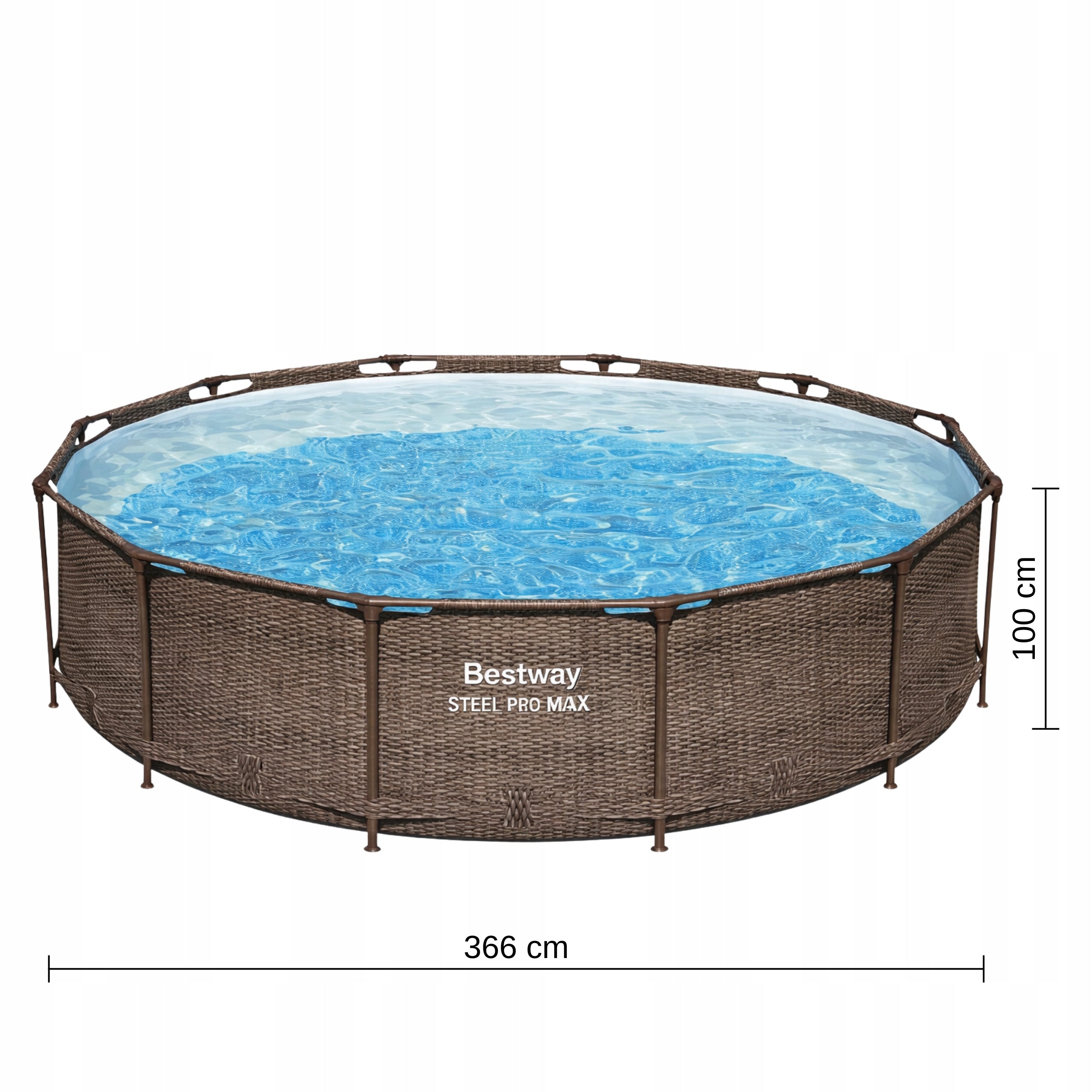 Garden Pool 56709 Frame Round Rattan 366 x 100 cm Bestway Manufacturer code 56709