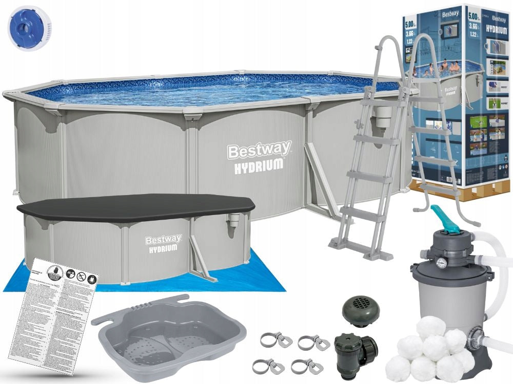 Garden Pool All-Year Steel 500x366 Sand Pump Bestway MODEL 2026