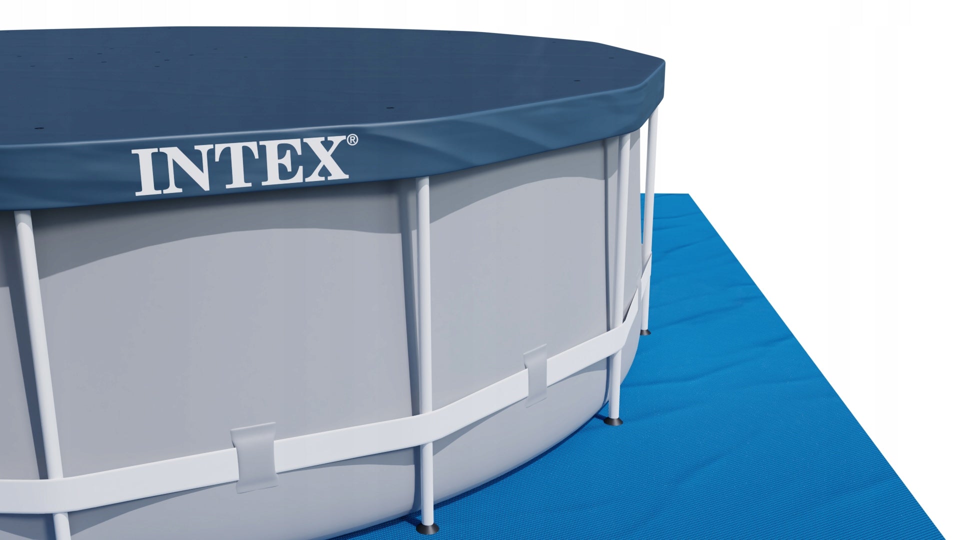 Garden Pool Rack 488x122cm 6in1 INTEX 26730 CLEARVIEW LADDER PUMP Series Prism Frame Clrearview