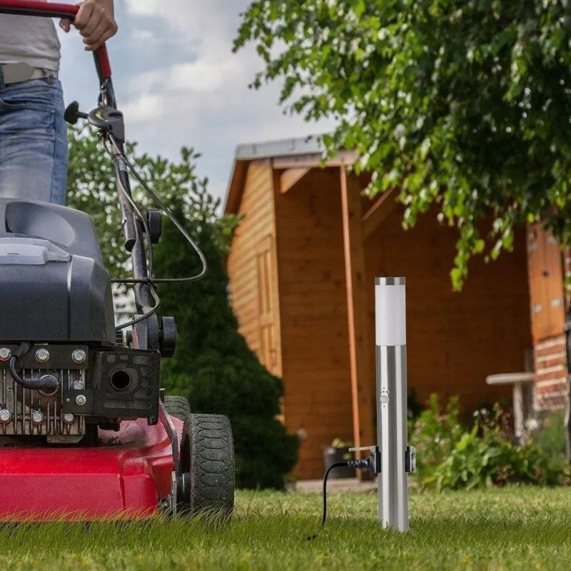 Garden Post V-TAC 60CM E27 Brushed Steel Socket Motion Sensor VT-8 Product height 60 cm