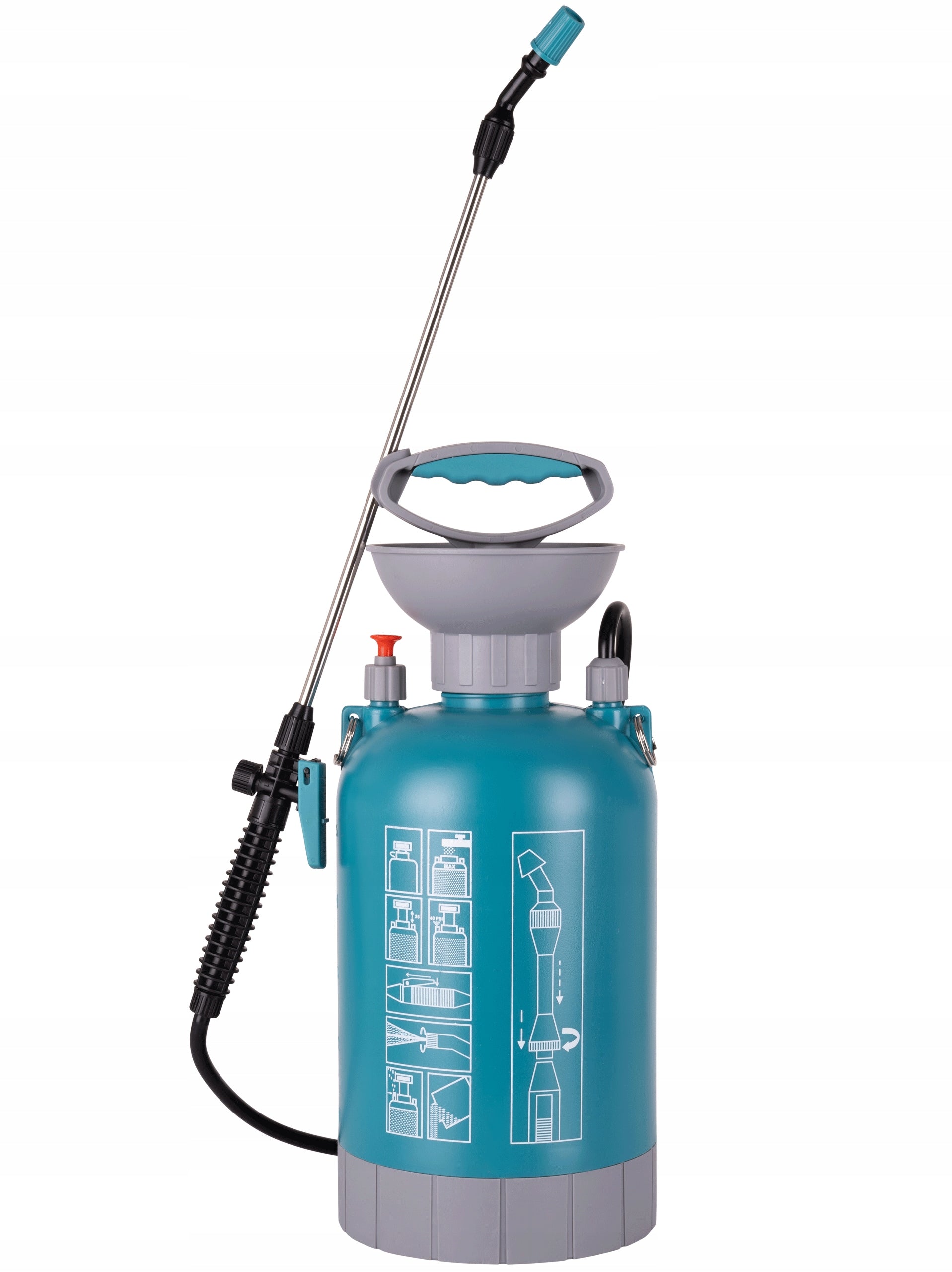Garden Pressure Sprayer 10L Manual Adjustable Lance Nozzle 100CM Manufacturer code Opryskiwacz 10L