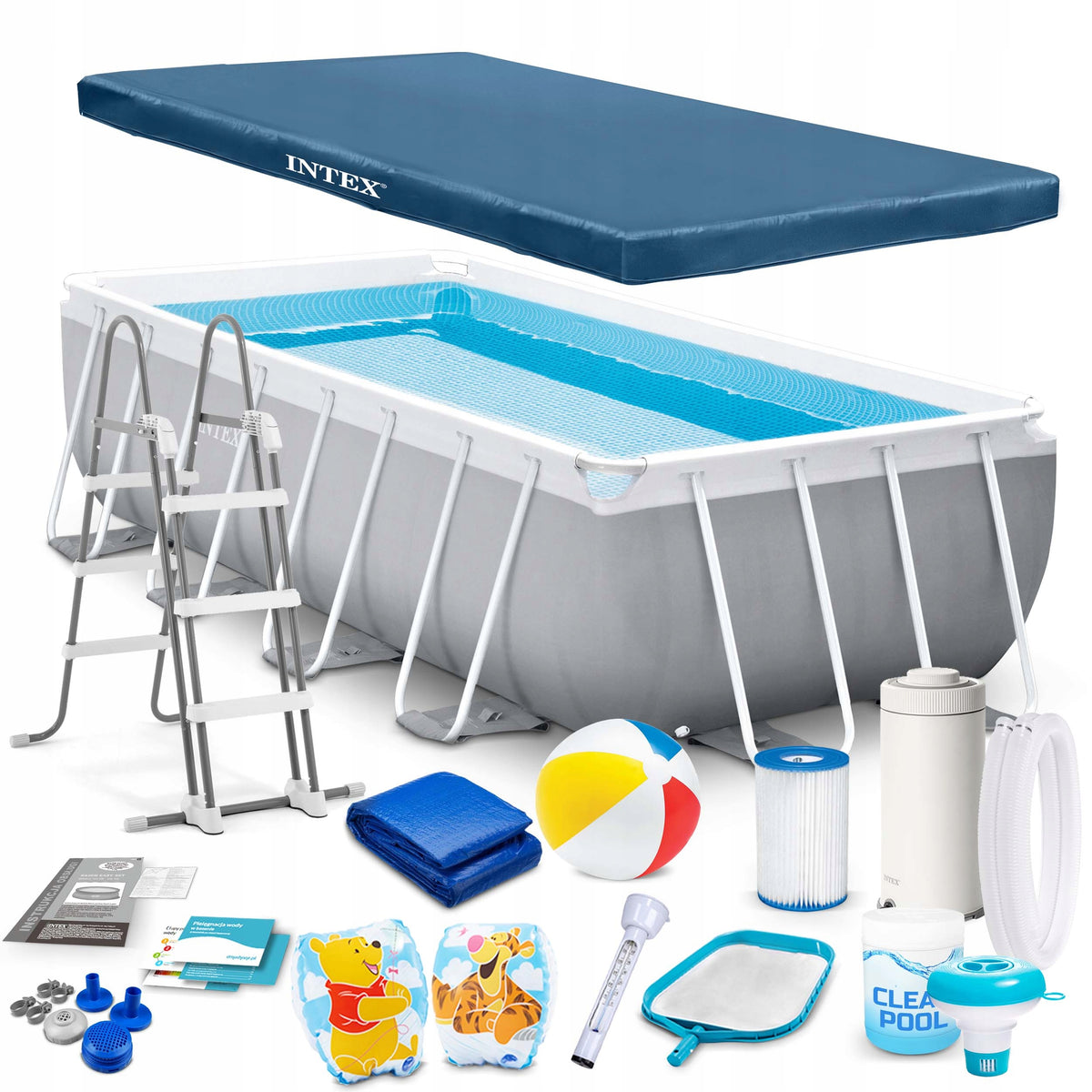 Garden Rack Pool 400x200 INTEX 26790 FULL LADDER PUMP Set