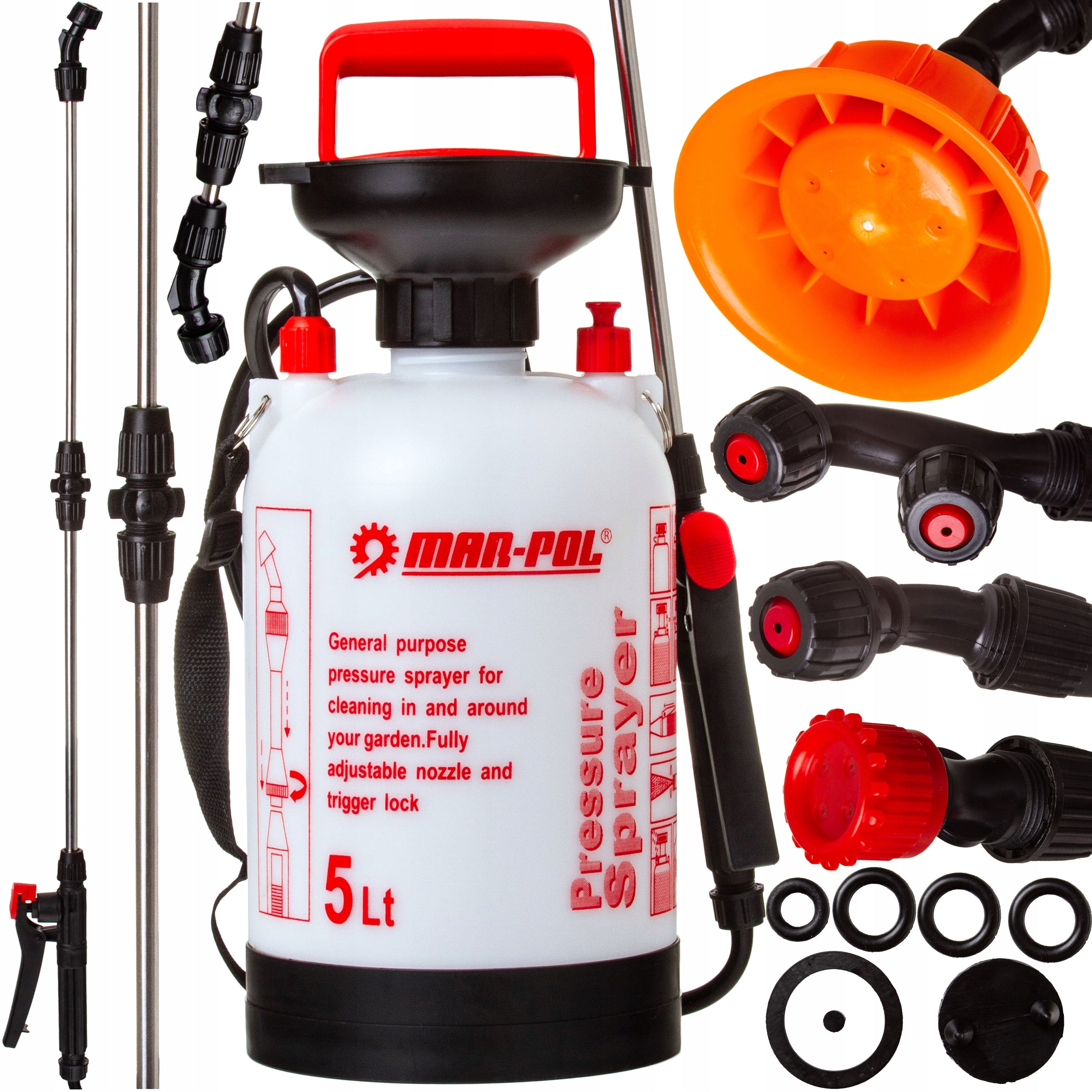 Garden SPRAYER 5L long telescopic LANCA mosquitoes ticks decontamination