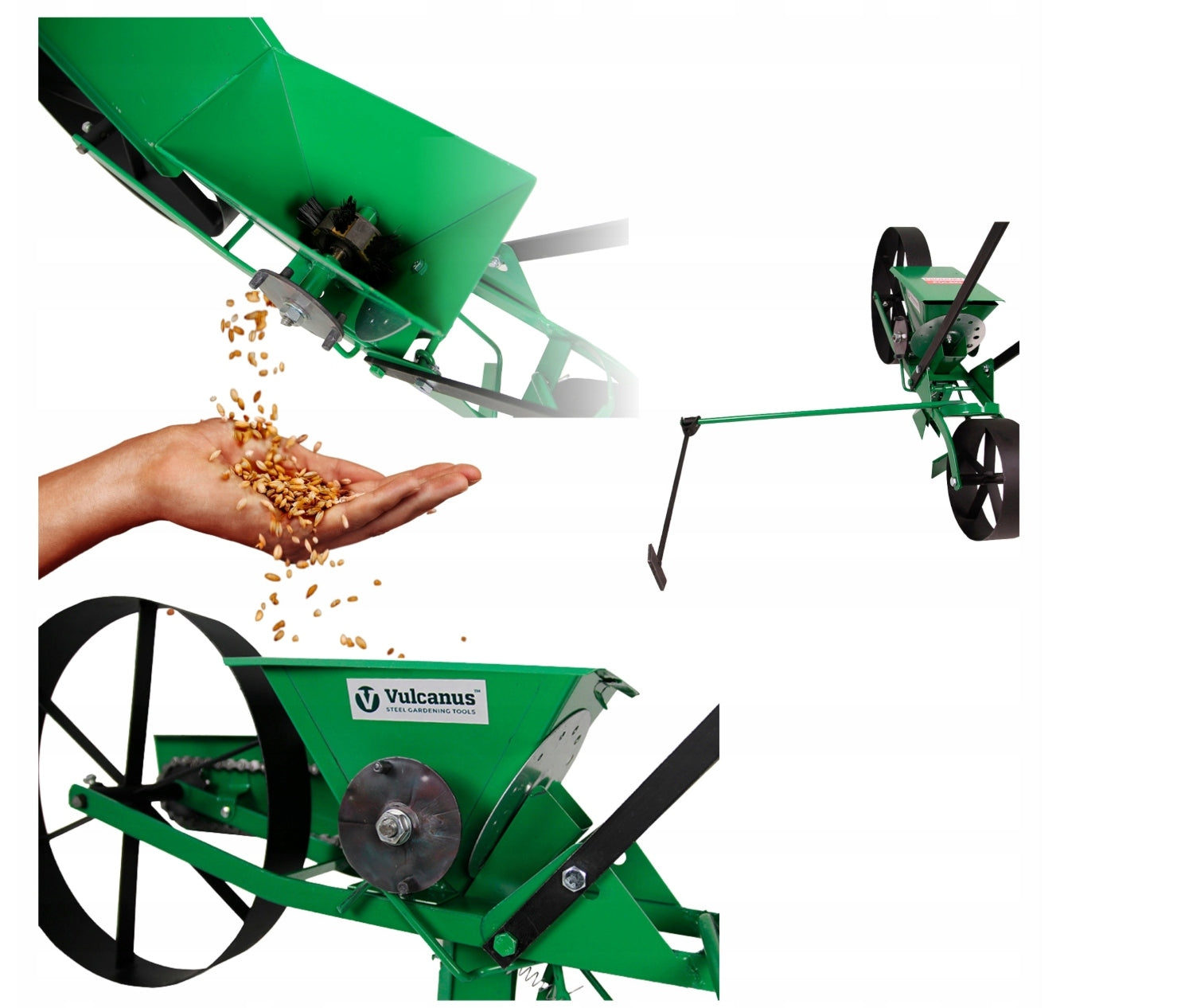 Garden Seed Drill Vegetable Wheelbarrow Seed Sowing Seeds Manual Sowing Solid