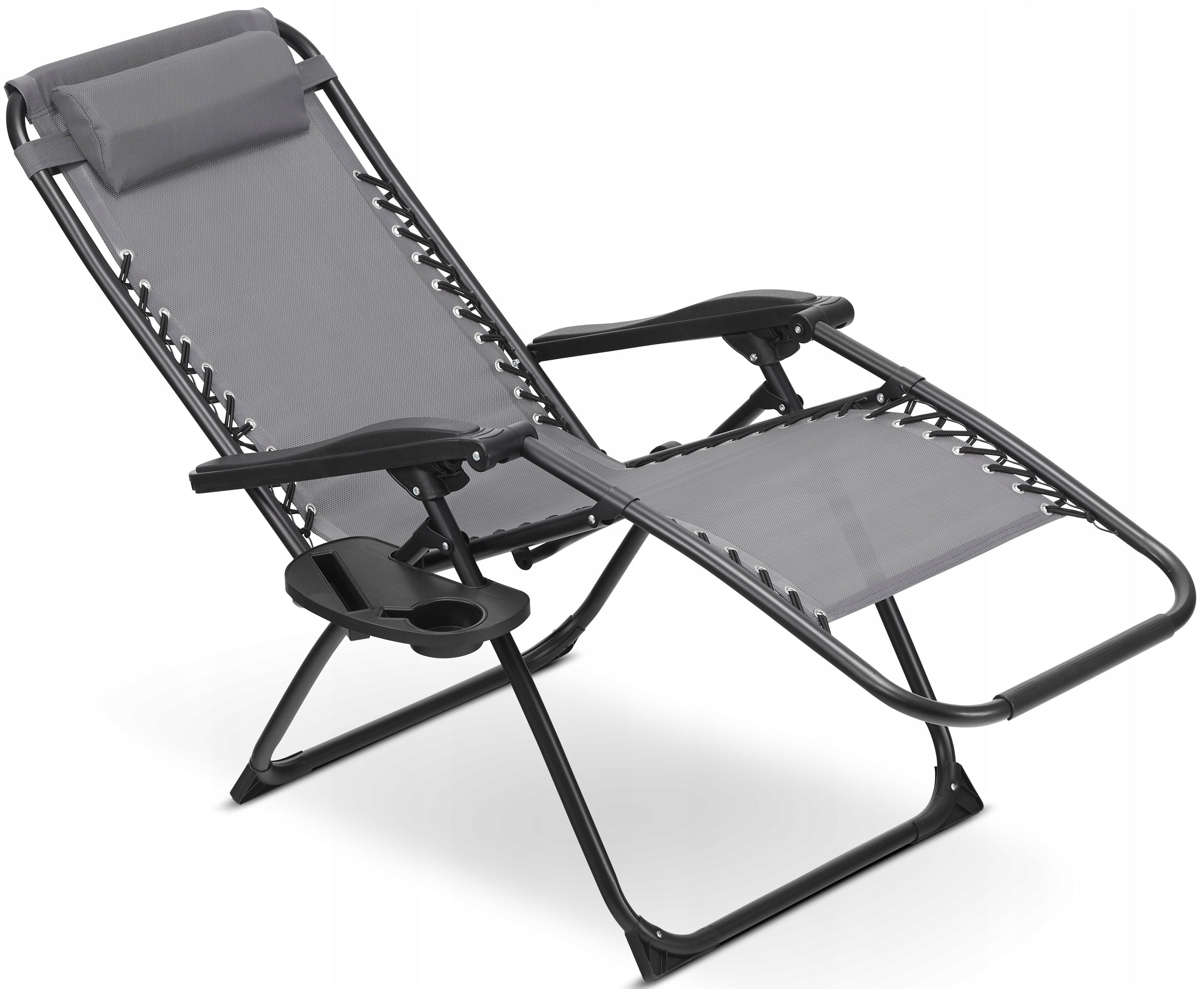 Garden Sun Lounger Beach Tourist Folding Adjustable GRÖNER Zero Gravity Packaging status original
