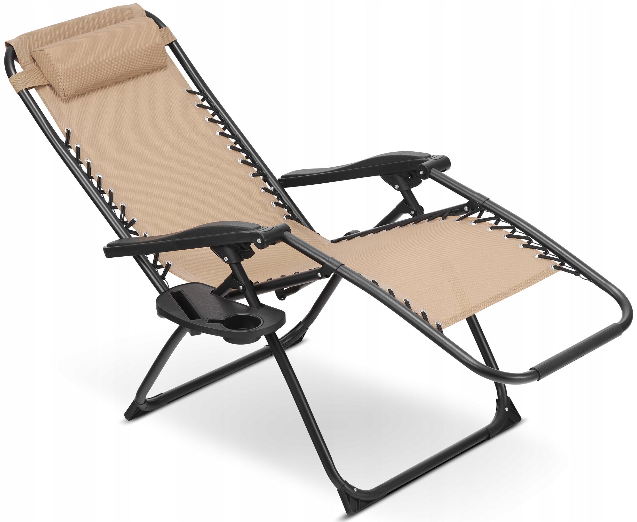 Garden Sun Lounger Beach Tourist Folding Adjustable GRÖNER Zero Gravity Packaging status original